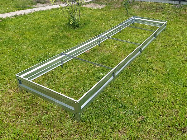 gryadka-cink Грядка «Усиленная» оцинкованная (высота 15 см) — изображение 1